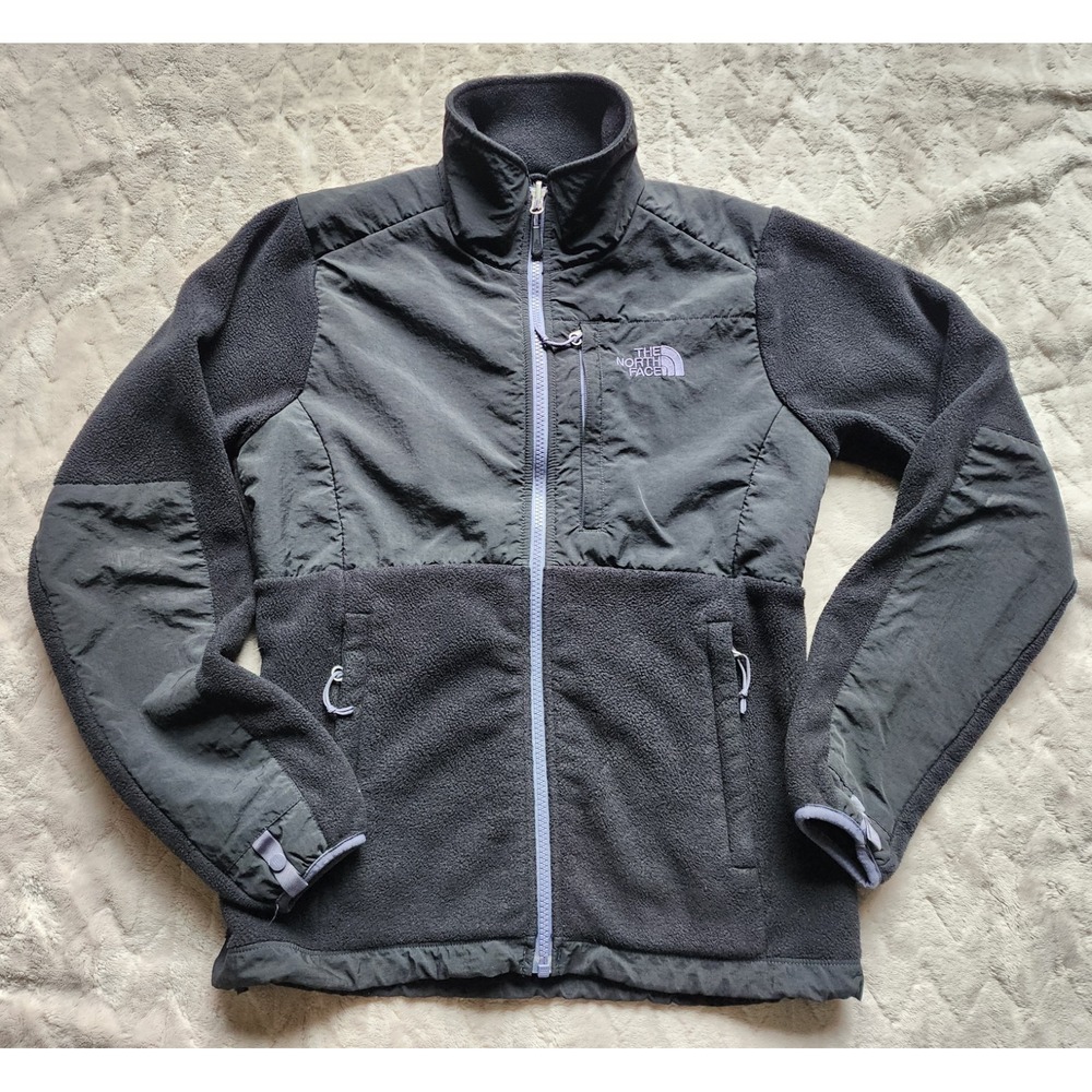The North Face Denali Jacket Black Full Zip Fleece Womens XS